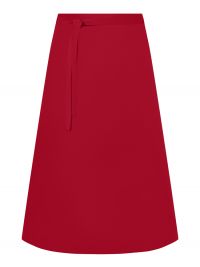 Klassische lange Bistroschürze Rot